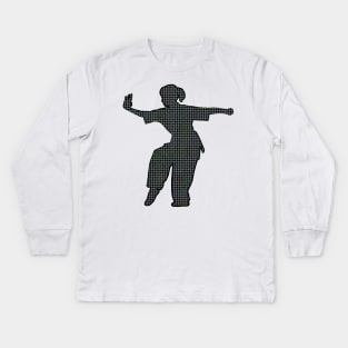 Tai Chi punch and block Kids Long Sleeve T-Shirt